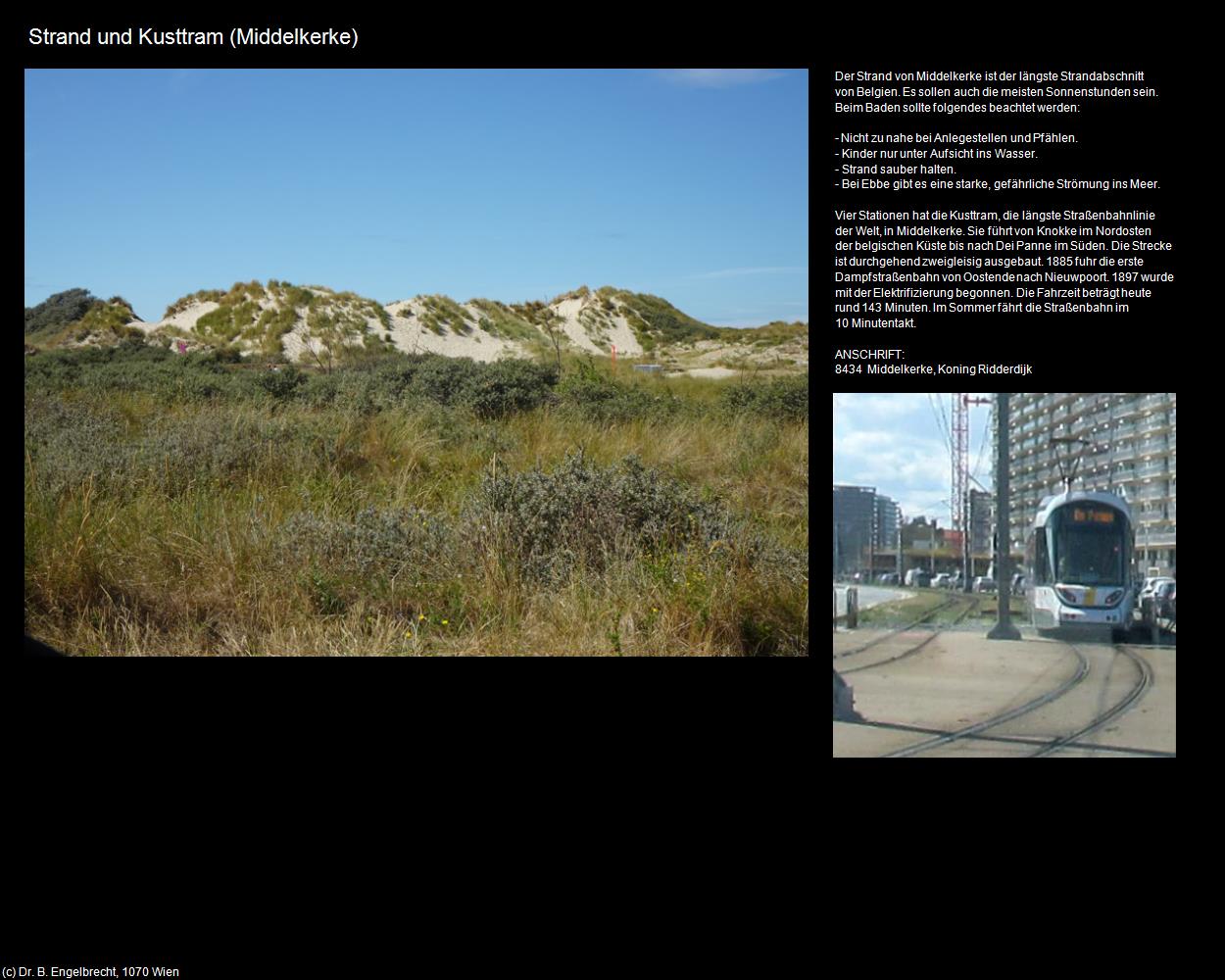 Sandstrand und Kusttram (Middelkerke) (Middelkerke) in Kulturatlas-BELGIEN