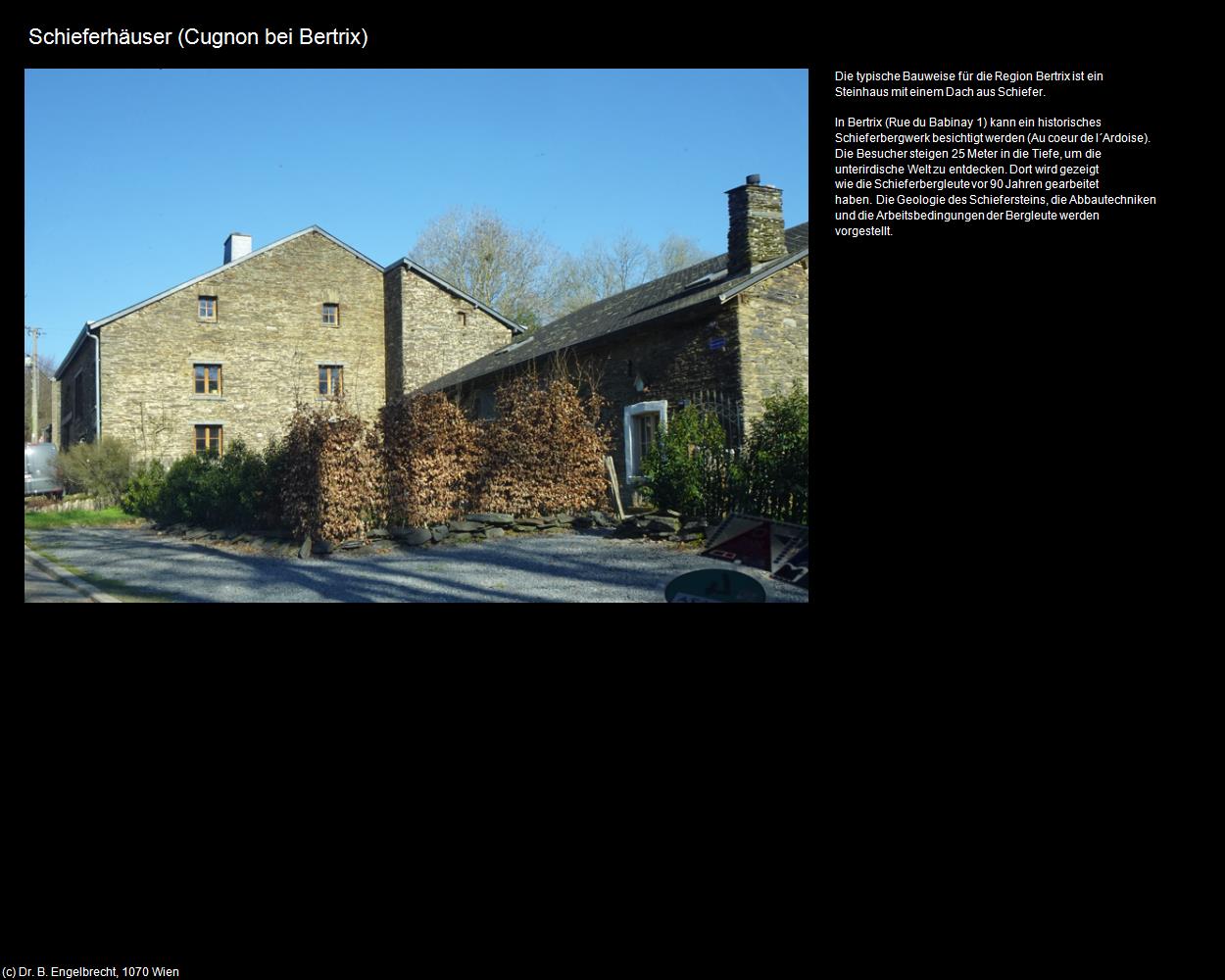 Schieferhäuser (Cugnon) (Bertrix) in Kulturatlas-BELGIEN