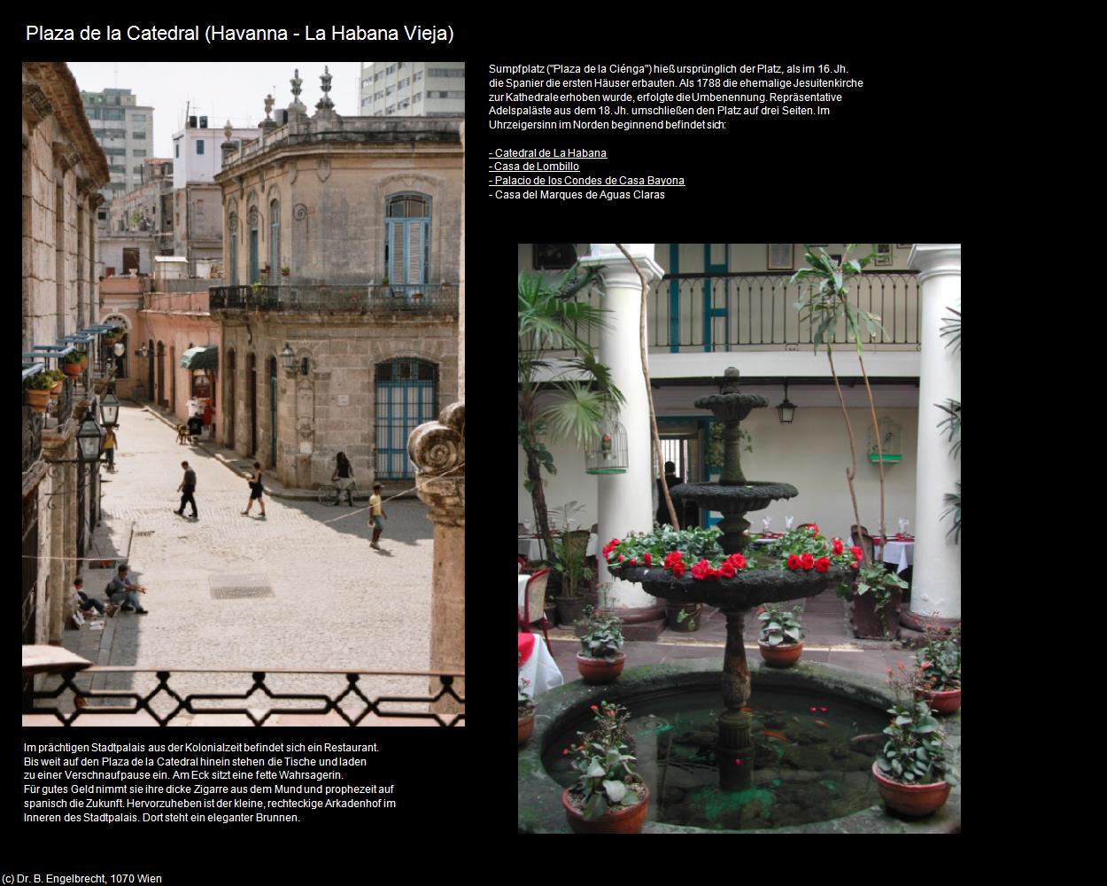 Plaza de la Catedral (Havanna/La Habana) in KUBA(c)B.Engelbrecht