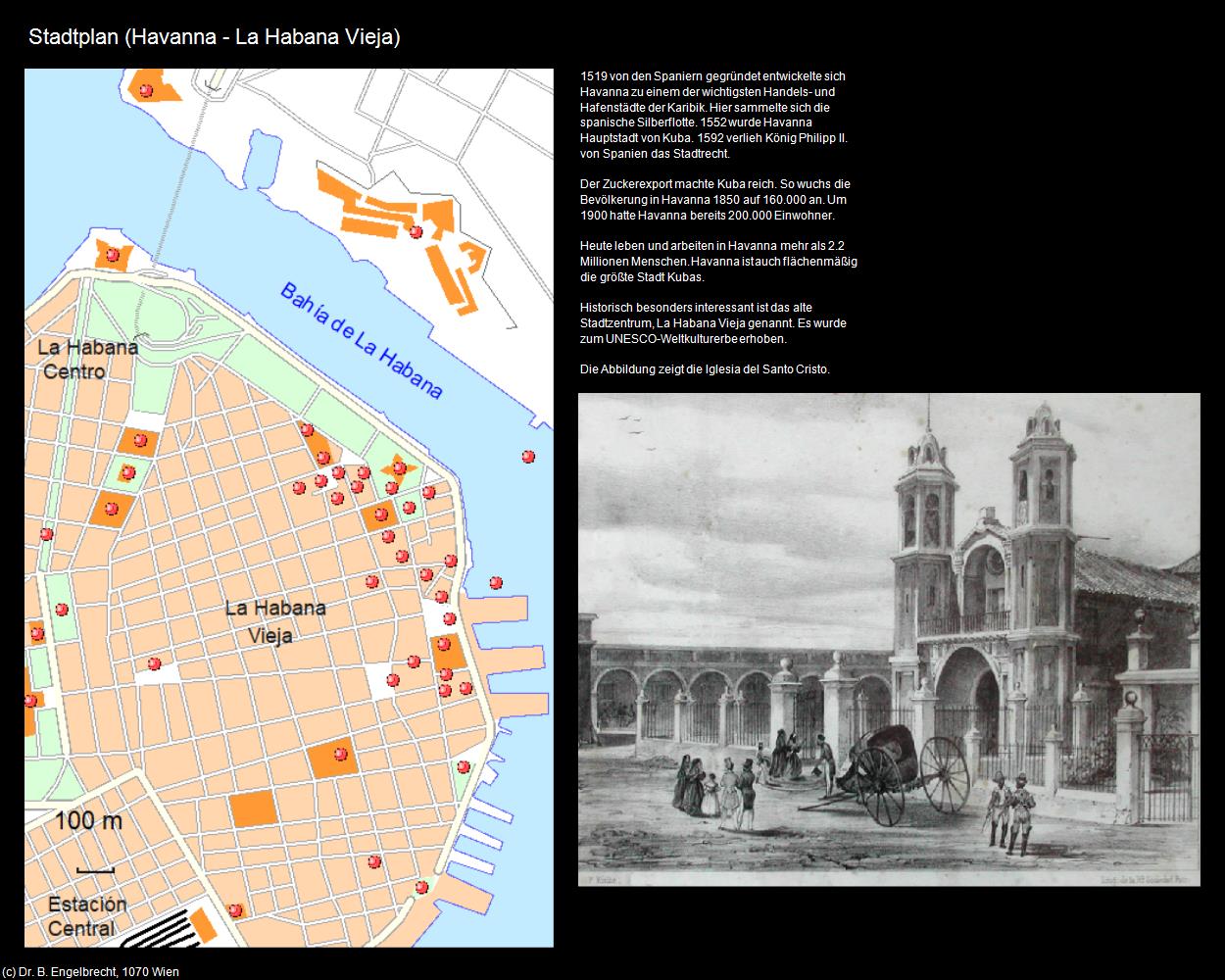 Stadtplan (Havanna/La Habana) in KUBA