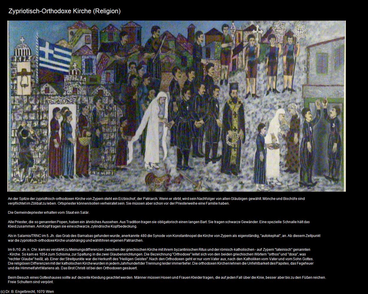 Zypriotische Orthodoxe Kirche (+Religion) in ZYPERN-Insel der Aphrodite
