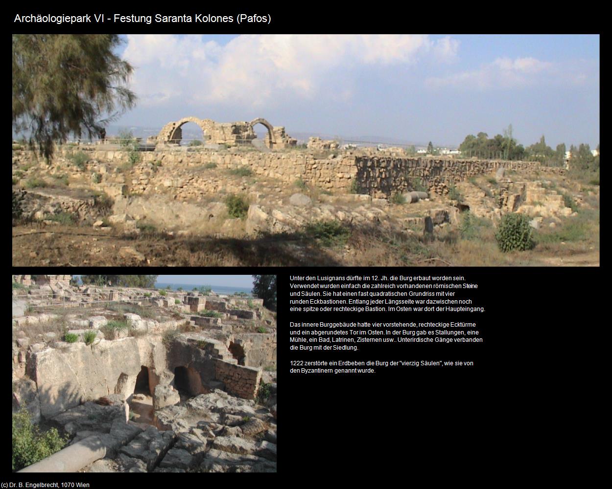 Archäologiepark VI - Festung Saranta Kolones (Pafos/Paphos) in ZYPERN-Insel der Aphrodite