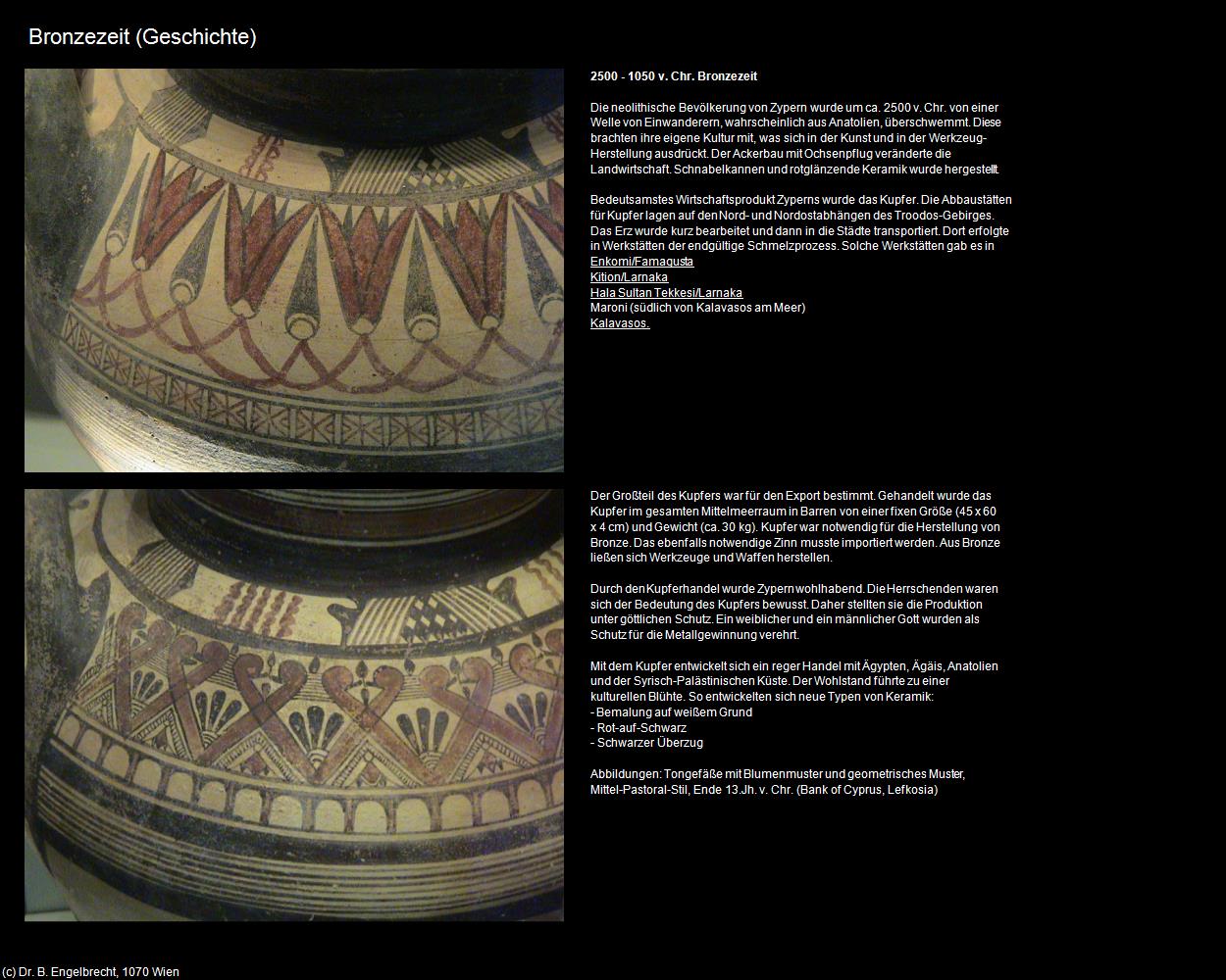 2500 - 1050 v. Chr. Bronzezeit (+Geschichte) in ZYPERN-Insel der Aphrodite(c)B.Engelbrecht