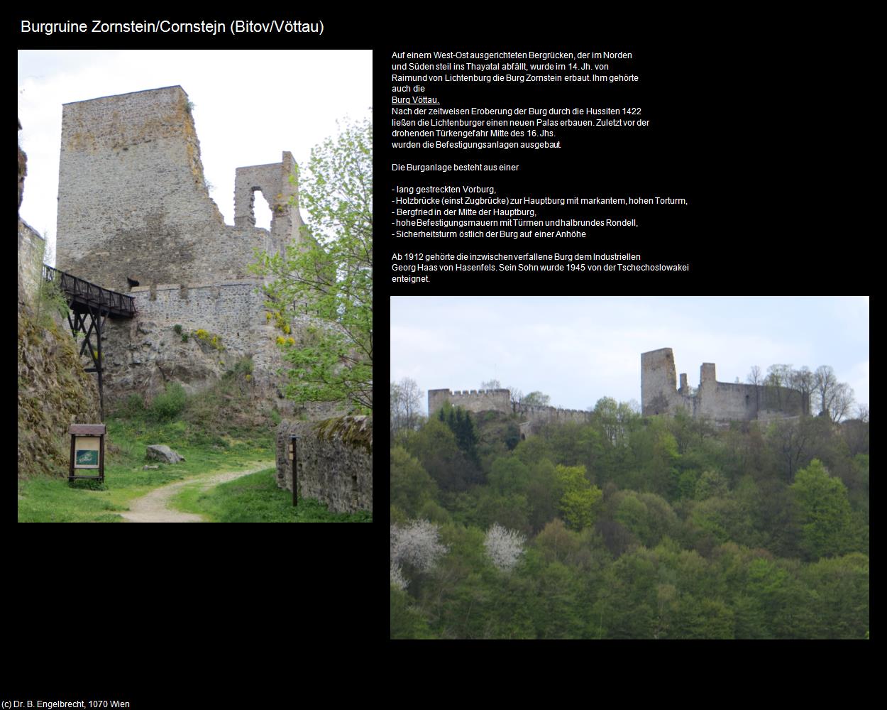 Burgruine Zornstein/Cornstejn (Bitov/Vöttau) in Kulturatlas-TSCHECHIEN(c)B.Engelbrecht