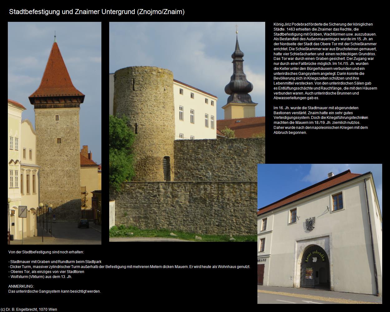 Stadtbefestigung (Znojmo/Znaim) in Kulturatlas-TSCHECHIEN
