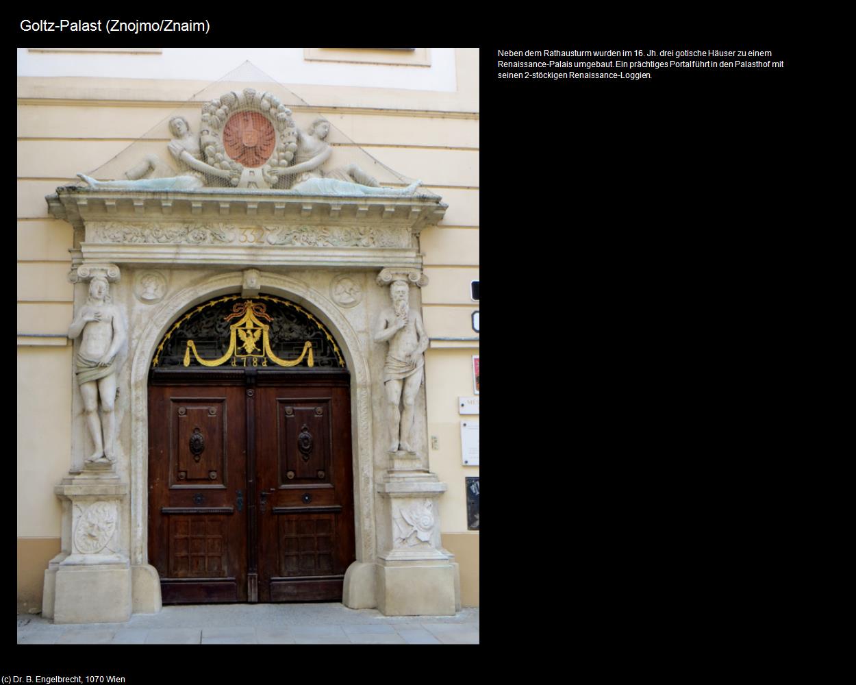 Goltz-Palast  (Znojmo/Znaim) in Kulturatlas-TSCHECHIEN