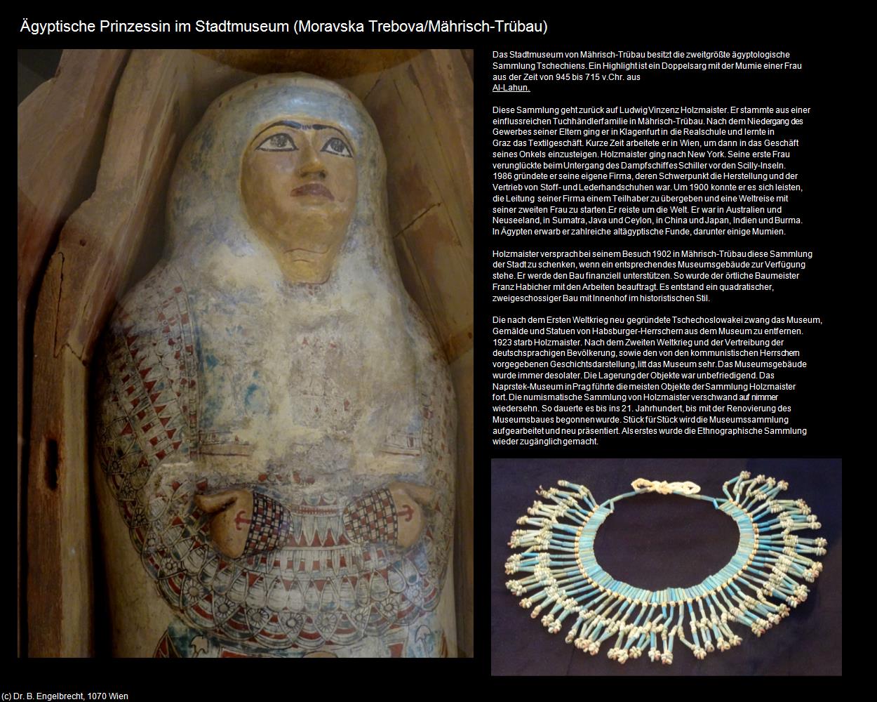 Ägypt. Prinzessin im Stadtmuseum (Moravska Trebova/Mährisch-Trübau) in Kulturatlas-TSCHECHIEN(c)B.Engelbrecht