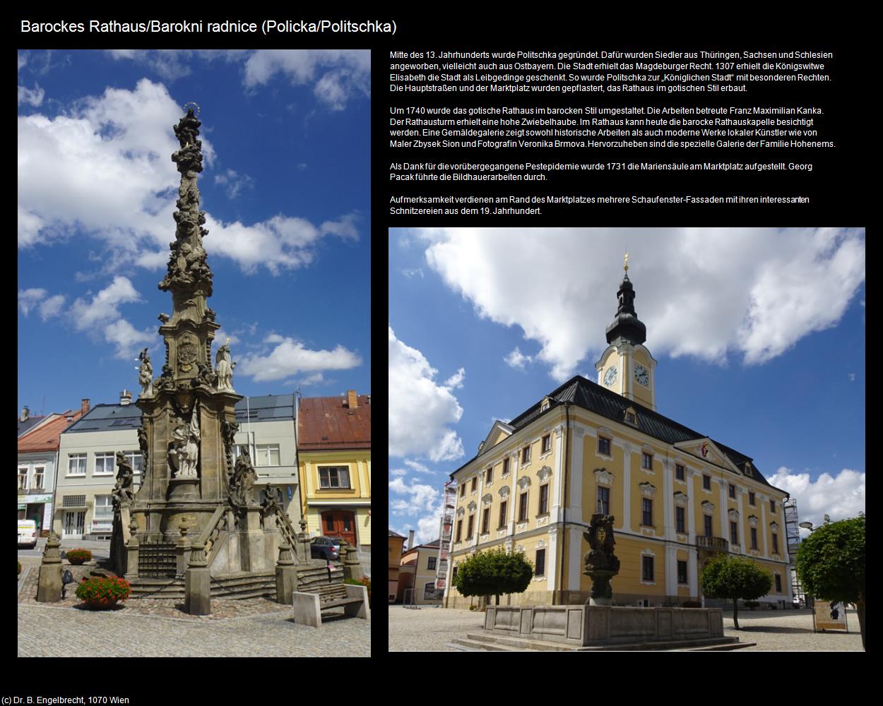 Barockes Rathaus (Policka/Politschka) in Kulturatlas-TSCHECHIEN