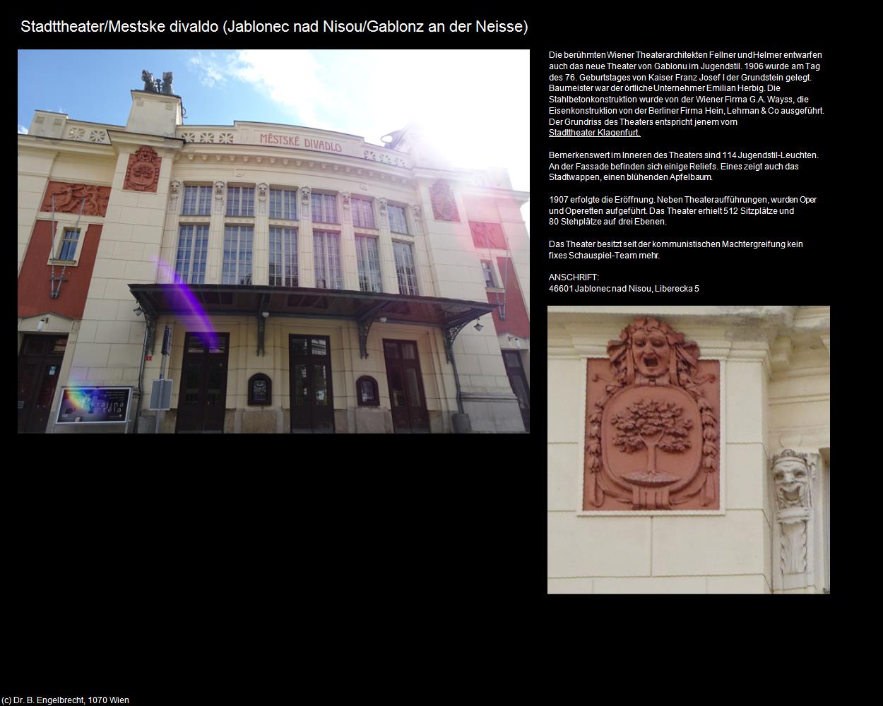 Stadttheater (Jablonec nad Nisou/Gablonz an der Neisse) in Kulturatlas-TSCHECHIEN(c)B.Engelbrecht