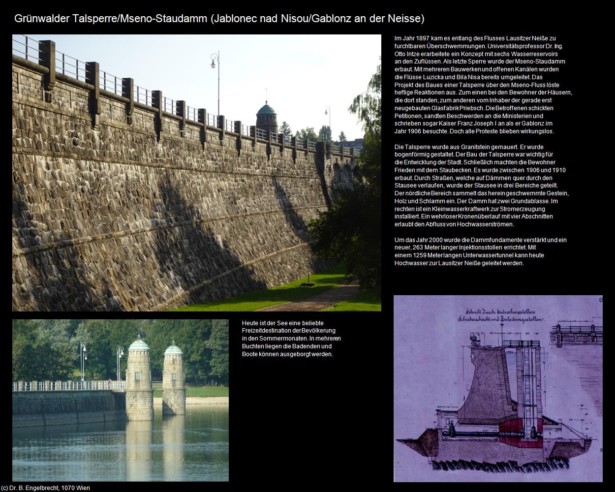 Grünwalder Talsperre (Jablonec nad Nisou/Gablonz an der Neisse) in Kulturatlas-TSCHECHIEN