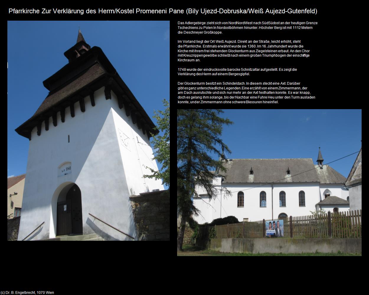 Pfk. Zur Verklärung des Herrn (Bily Ujezd-Dobruska/Weiß Aujezd-Gutenfeld) in Kulturatlas-TSCHECHIEN