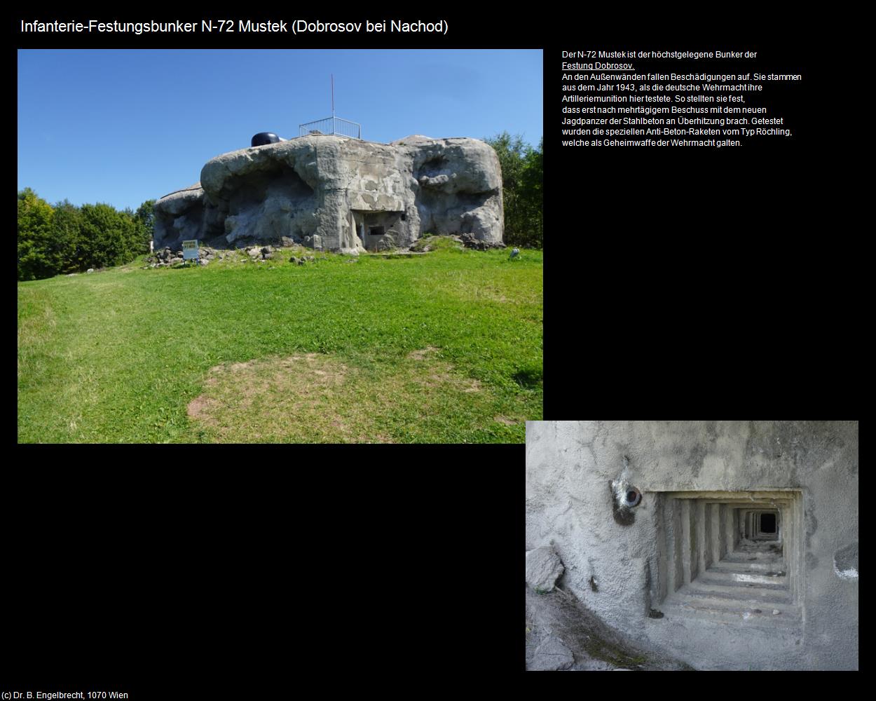 Infanterie-Festungsbunker N-72 Mustek (Dobrosov/Dobroschau bei Nachod) in Kulturatlas-TSCHECHIEN(c)B.Engelbrecht