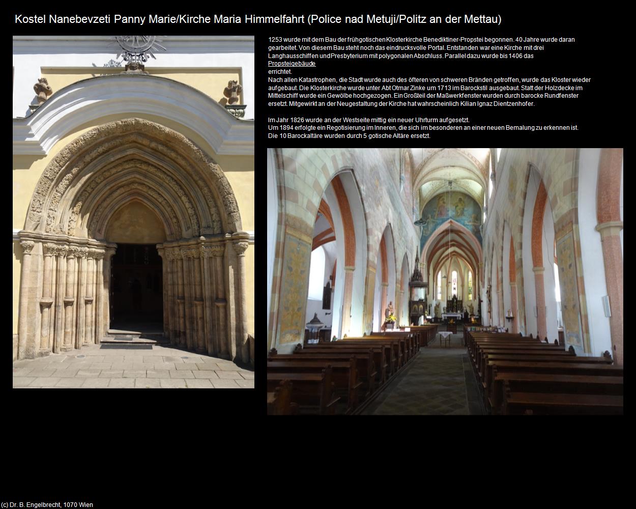 Kirche Maria Himmelfahrt (Police nad Metuji/Politz an der Mettau) in Kulturatlas-TSCHECHIEN(c)B.Engelbrecht
