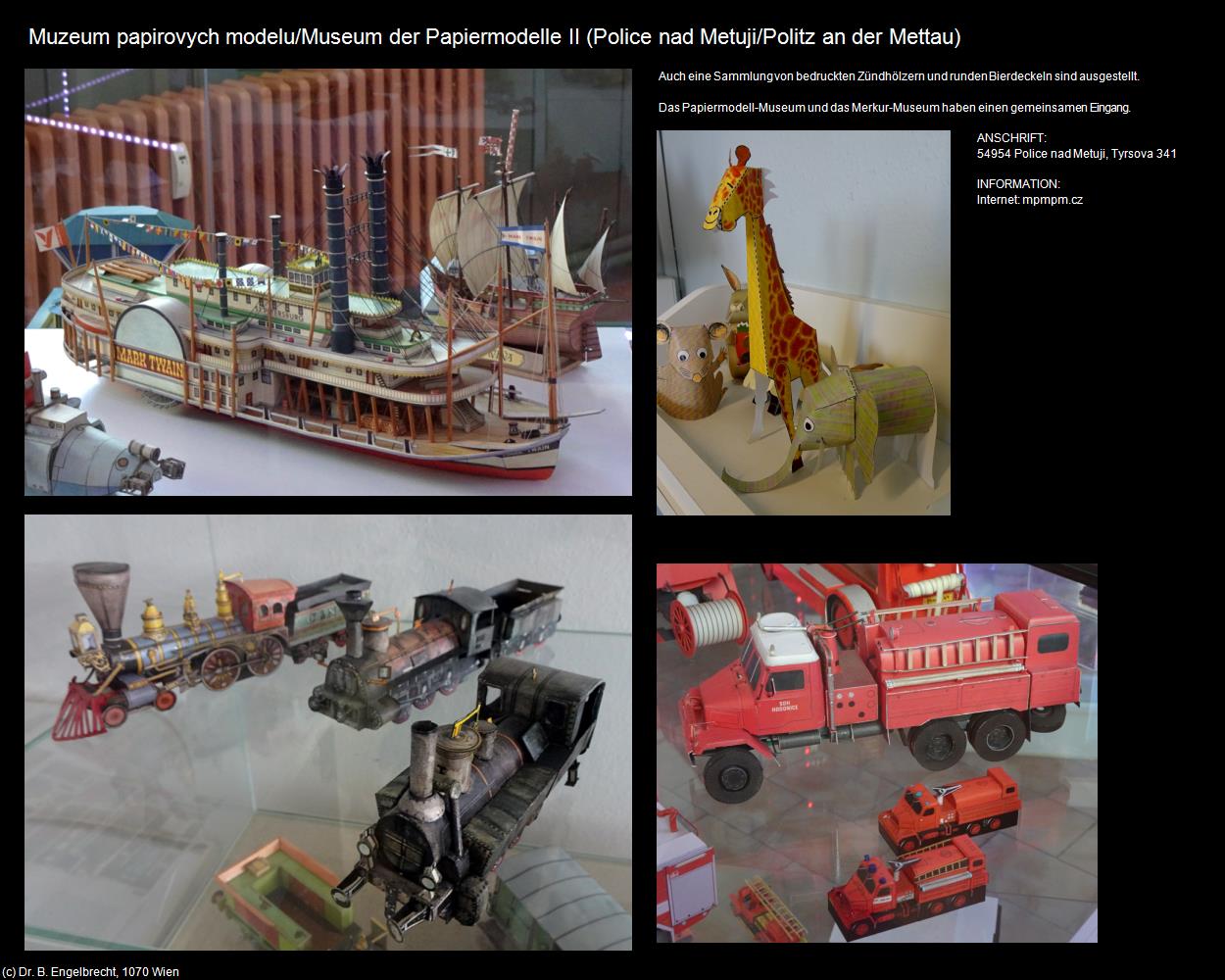 Museum der Papiermodelle II (Police nad Metuji/Politz an der Mettau) in Kulturatlas-TSCHECHIEN