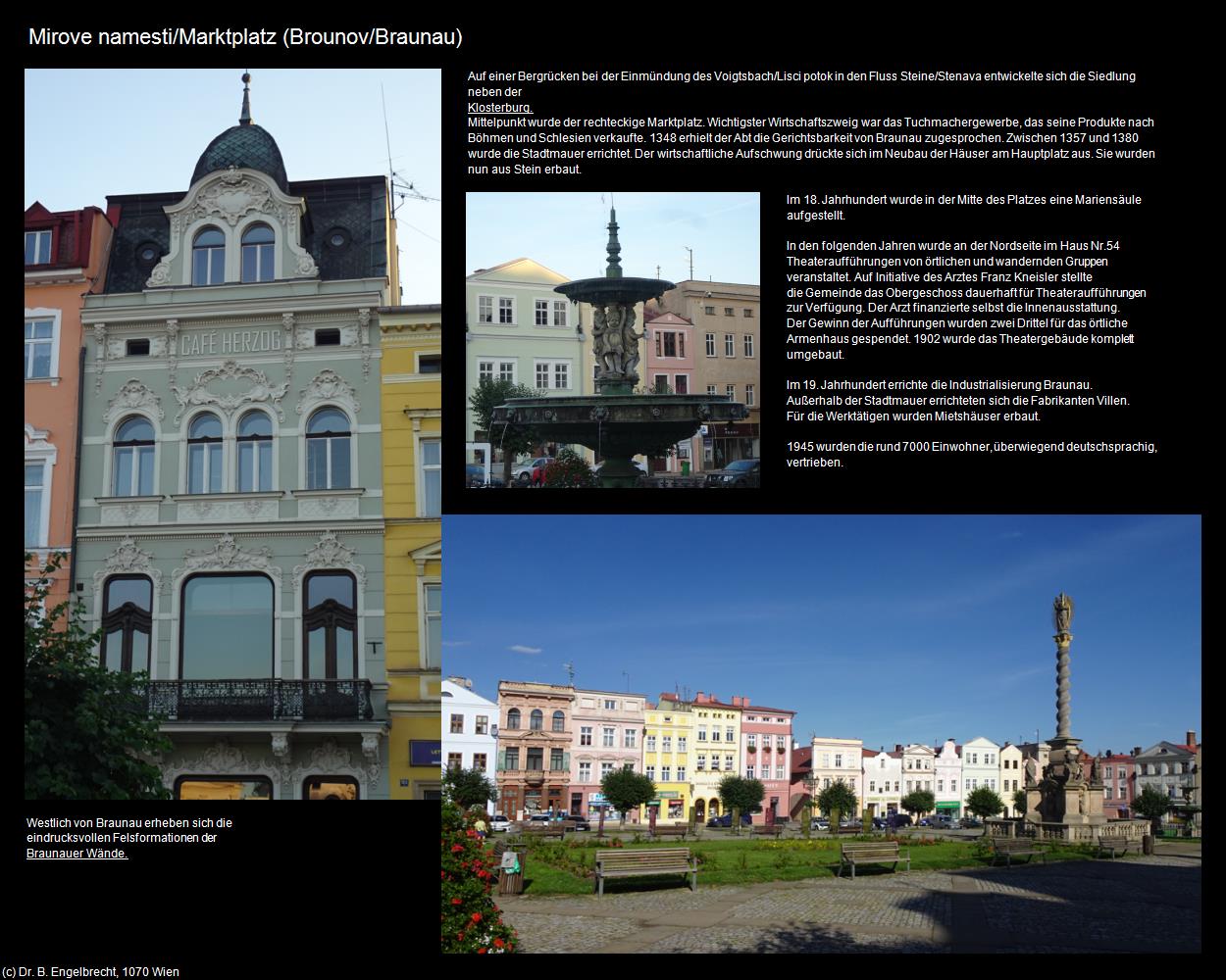 Mirove namesti/Marktplatz (Brounov/Braunau) in Kulturatlas-TSCHECHIEN(c)B.Engelbrecht