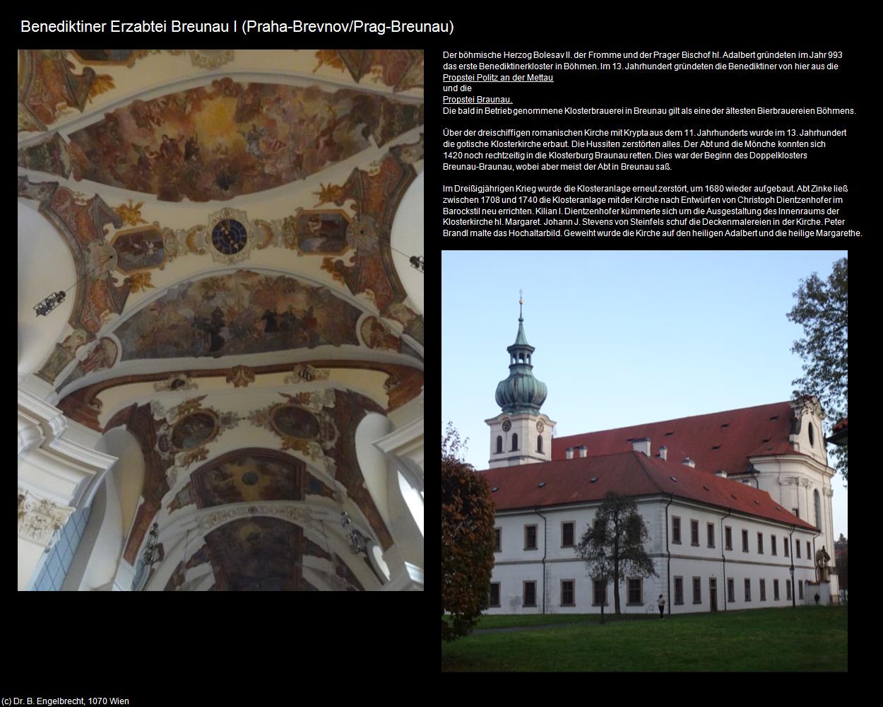 Benediktiner Erzabtei Breunau I (Brevnov) (Praha/Prag-Stadtteile-im-Westen) in Kulturatlas-TSCHECHIEN(c)B.Engelbrecht