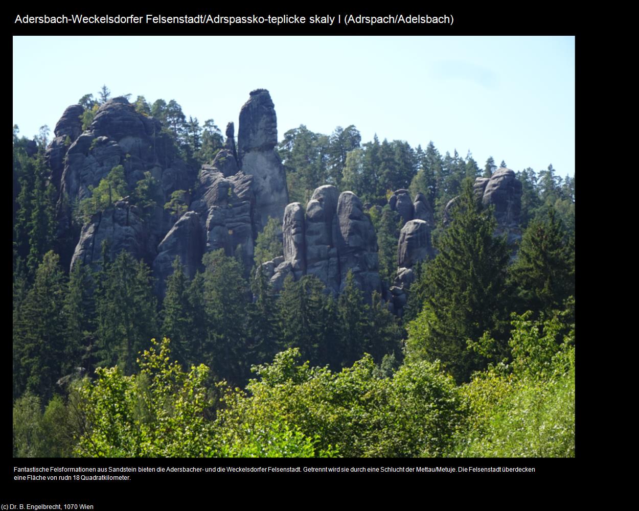 Adersbach-Weckelsdorfer Felsenstadt I (Adrspach/Adelsbach) in Kulturatlas-TSCHECHIEN