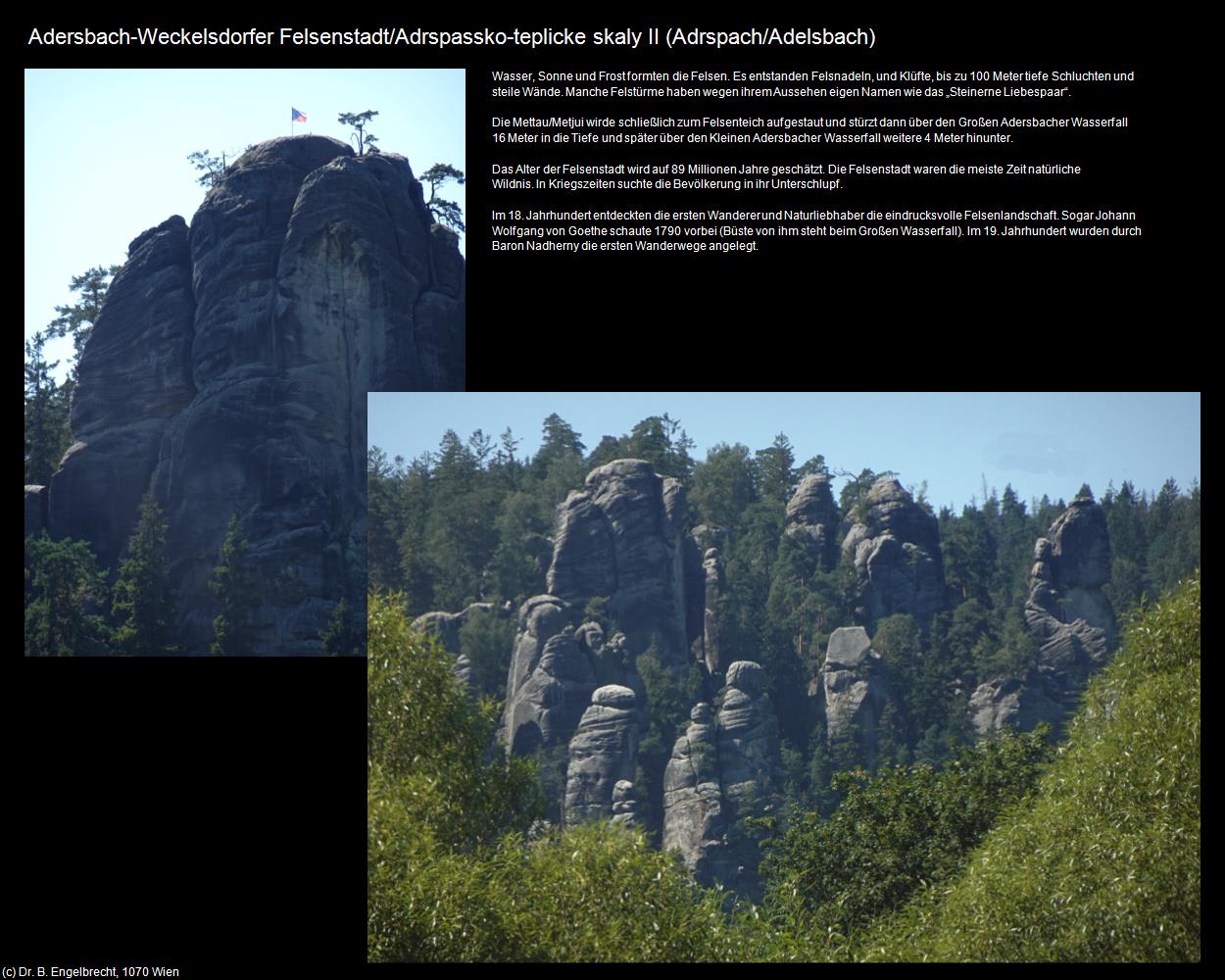 Adersbach-Weckelsdorfer Felsenstadt II (Adrspach/Adelsbach) in Kulturatlas-TSCHECHIEN