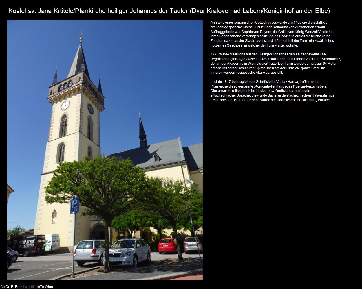 Pfk. heiliger Johannes der Täufer (Dvur Kralove nad Labem/Königinhof an der Elbe) in Kulturatlas-TSCHECHIEN