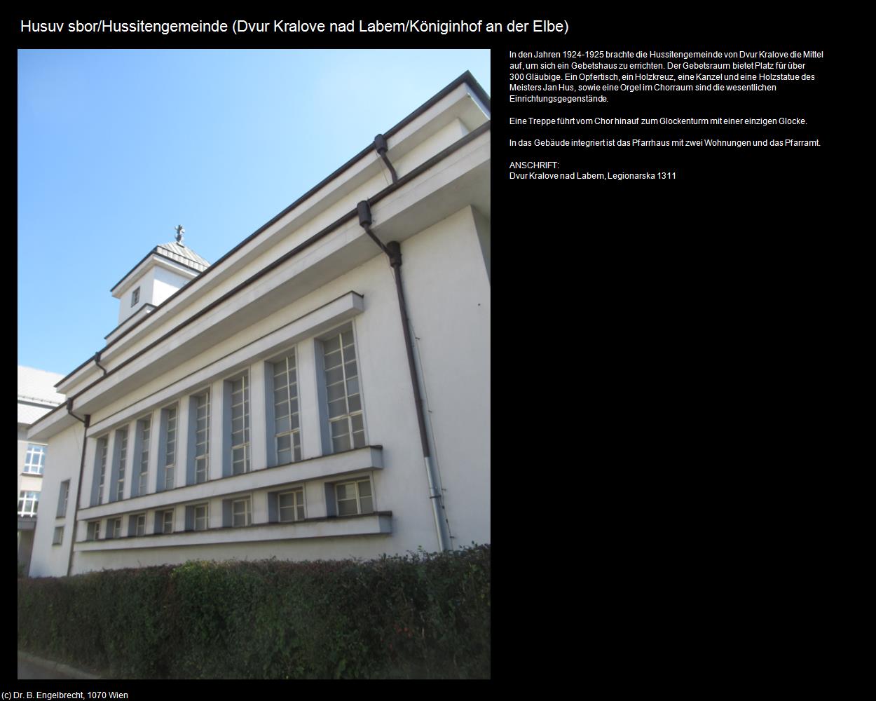 Husittengemeinde (Dvur Kralove nad Labem/Königinhof an der Elbe) in Kulturatlas-TSCHECHIEN