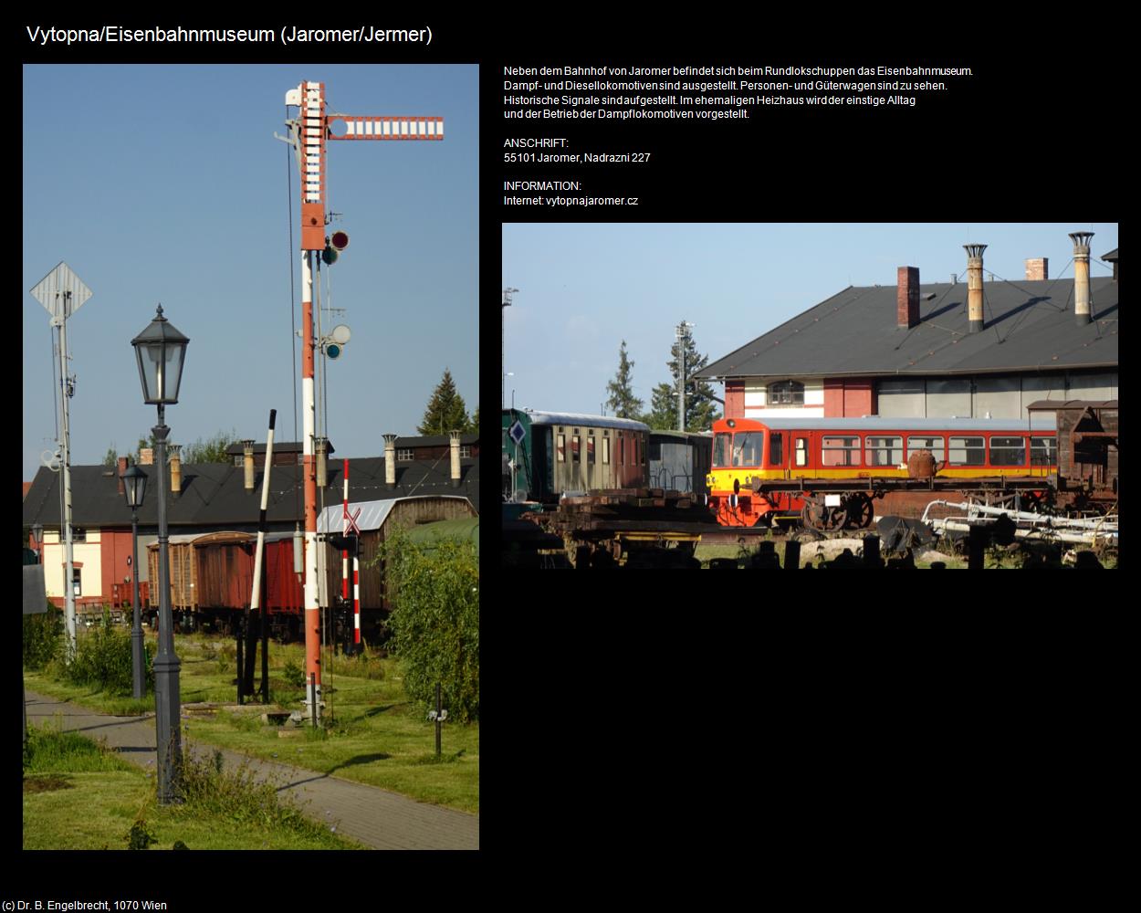 Eisenbahnmuseum (Jaromer/Jermer) in Kulturatlas-TSCHECHIEN