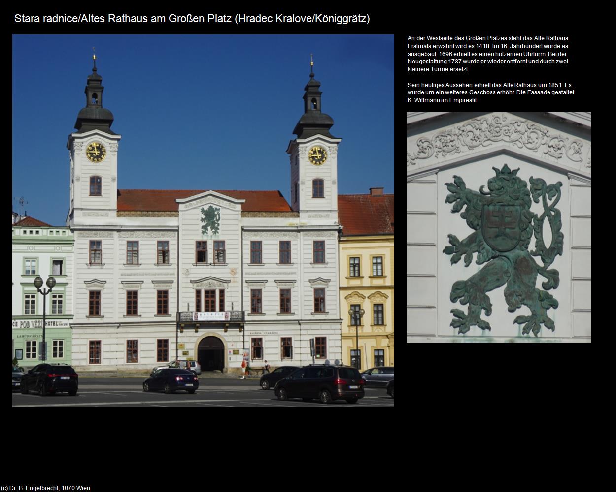 Altes Rathaus am Großen Platz (Hradec Kralove/Königgrätz) in Kulturatlas-TSCHECHIEN