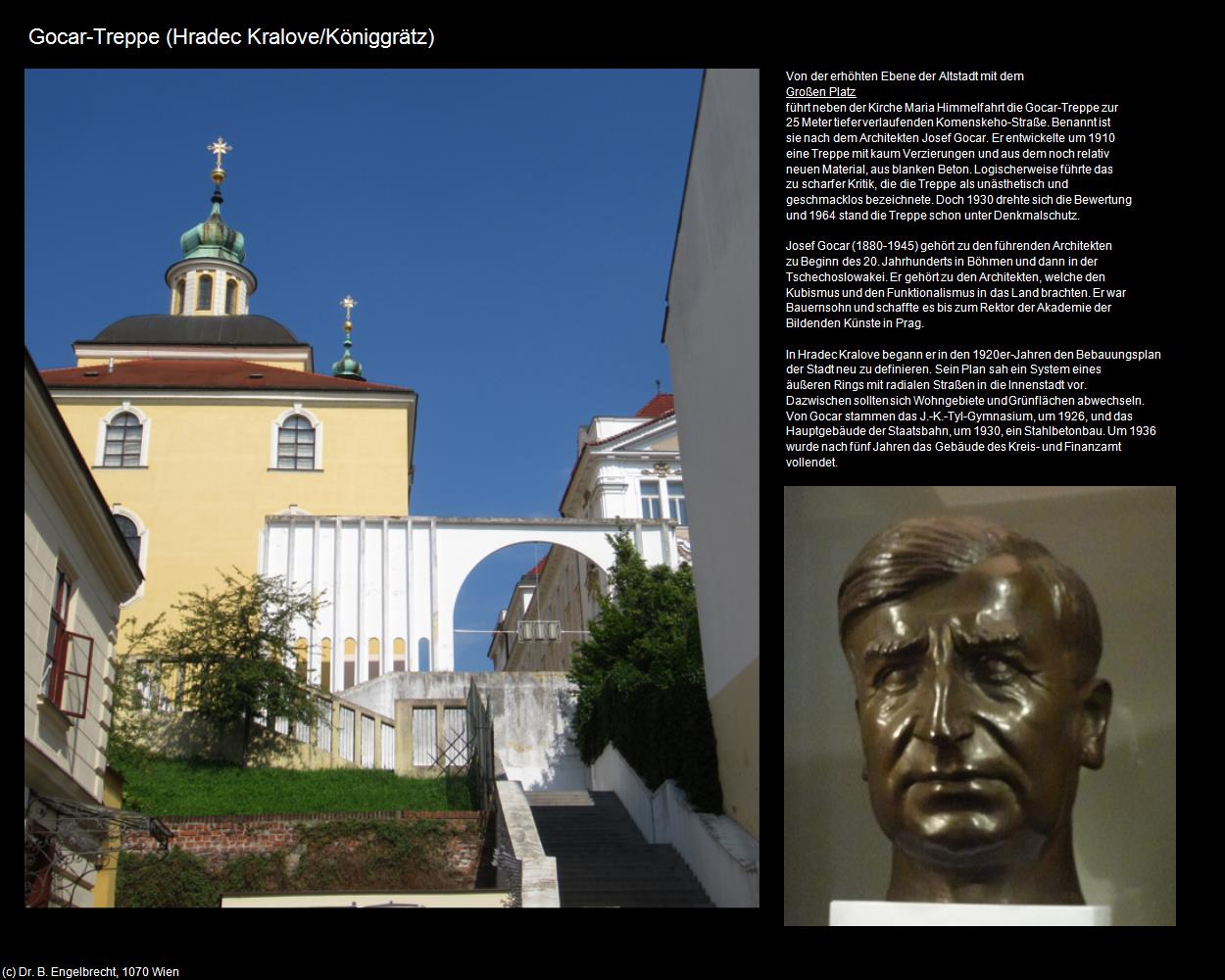 Gocar-Treppe (Hradec Kralove/Königgrätz) in Kulturatlas-TSCHECHIEN(c)B.Engelbrecht