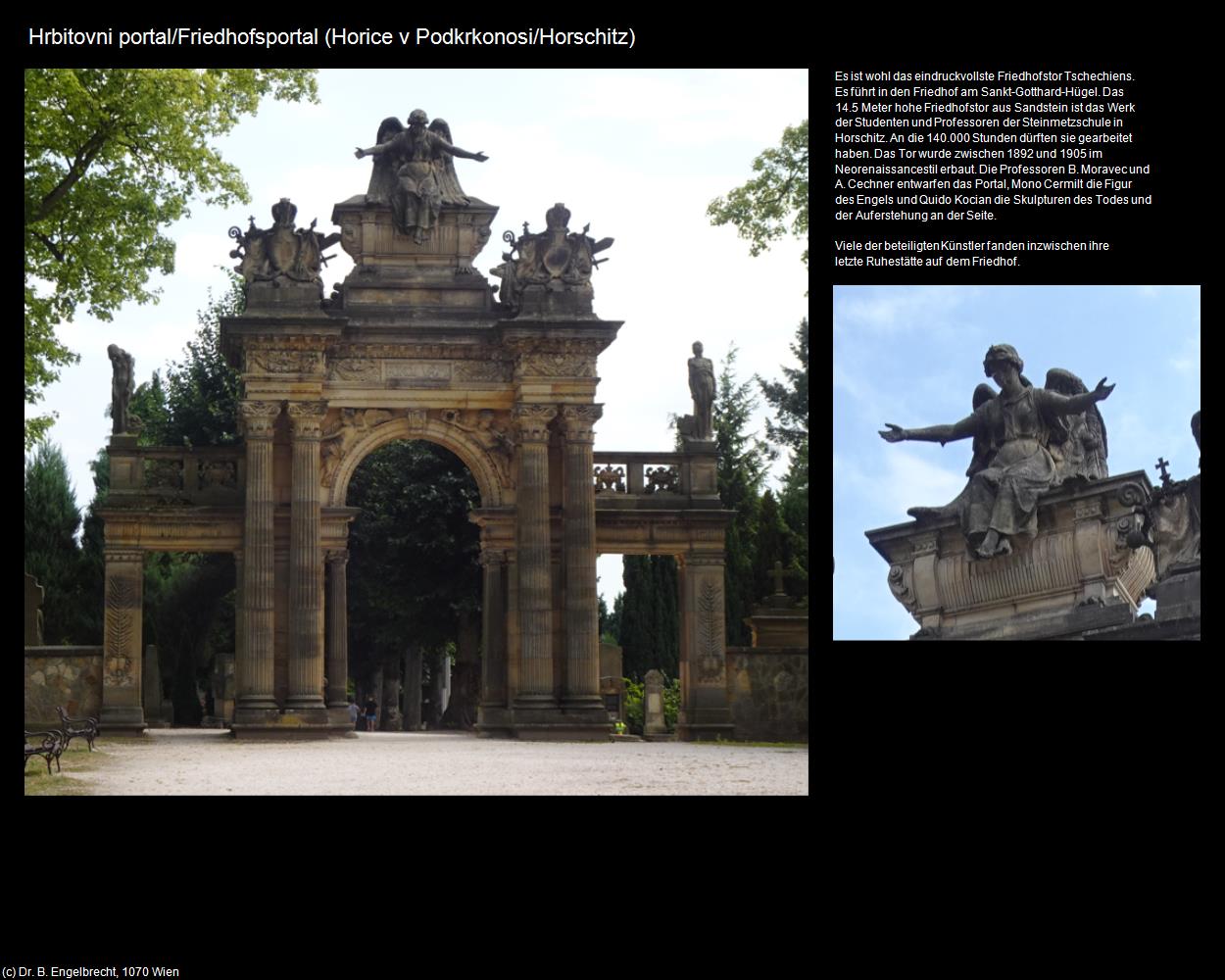 Friedhofsportal (Horice v Podkrkonosi/Horschitz) in Kulturatlas-TSCHECHIEN