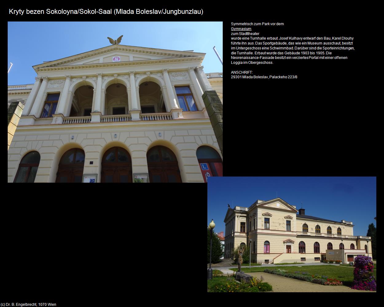 Sokol-Saal (Mlada Boleslav/Jungbunzlau) in Kulturatlas-TSCHECHIEN(c)B.Engelbrecht