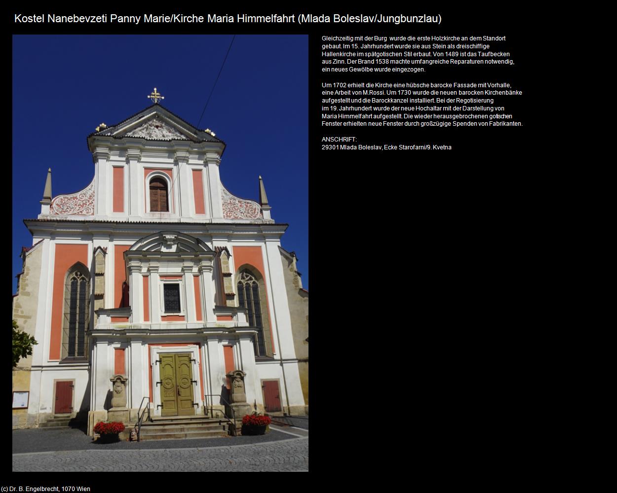 Kirche Maria Himmelfahrt (Mlada Boleslav/Jungbunzlau) in Kulturatlas-TSCHECHIEN