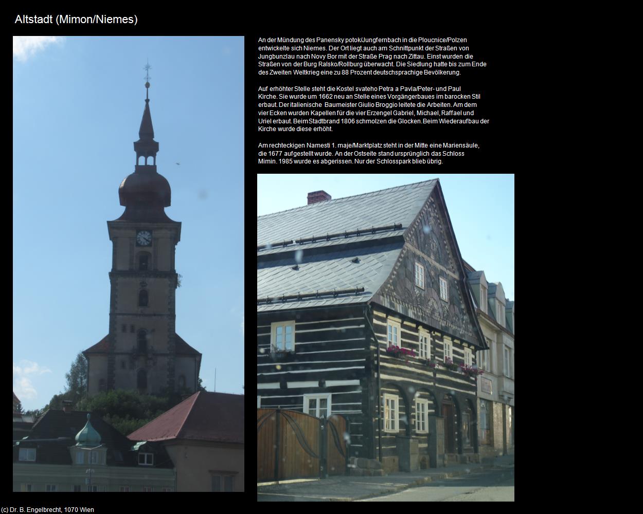 Altstadt (Mimon/Niemes) in Kulturatlas-TSCHECHIEN