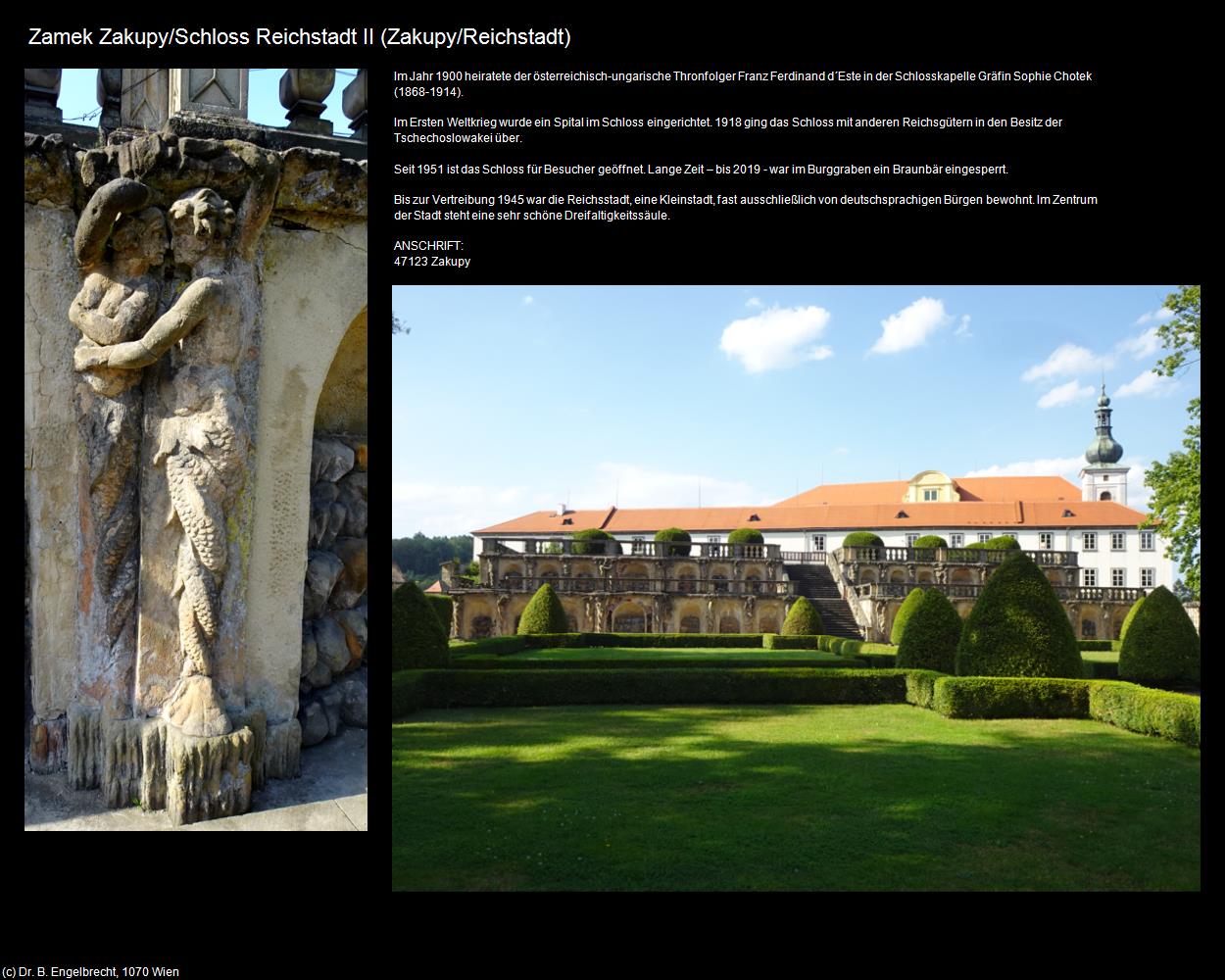 Schloss Reichstadt II (Zakupy/Reichstadt) in Kulturatlas-TSCHECHIEN