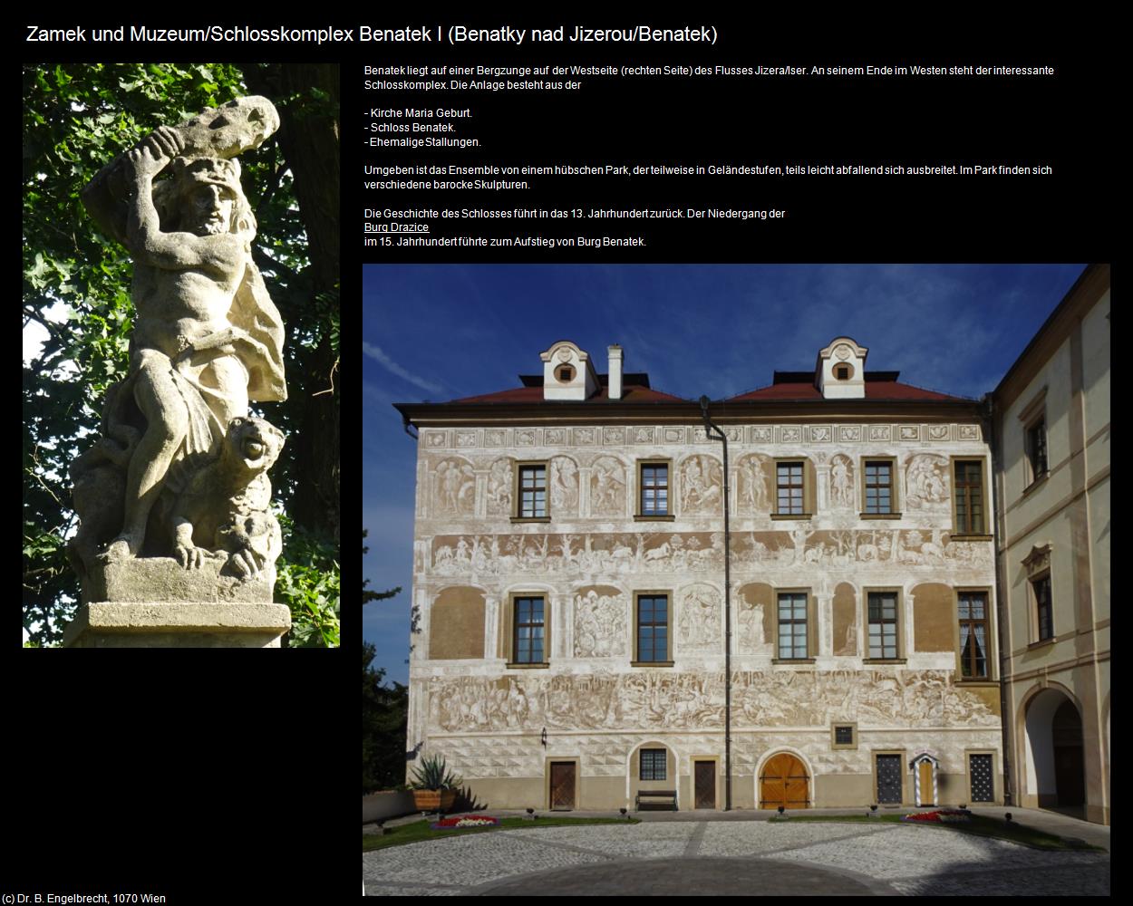 Schlosskomplex Benatek I (Benatky nad Jizerou/Benatek) in Kulturatlas-TSCHECHIEN(c)B.Engelbrecht