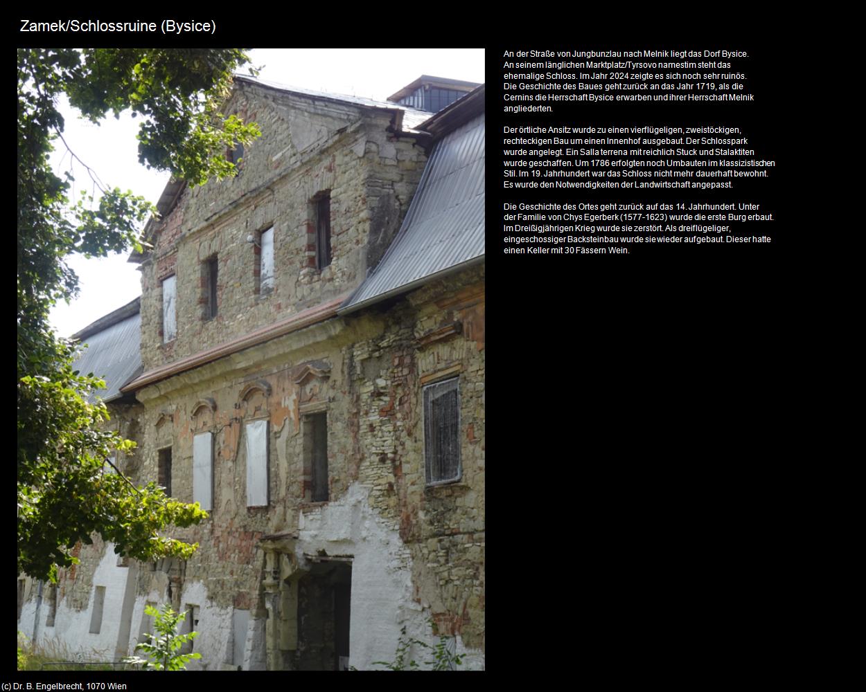 Schlossruine Bysice (Bysice) in Kulturatlas-TSCHECHIEN