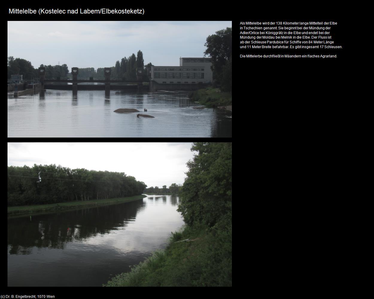 Mittelelbe (Kostelec nad Labem/Elbekosteketz) in Kulturatlas-TSCHECHIEN