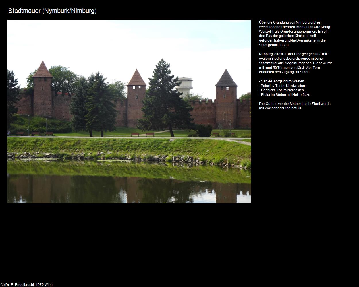 Stadtmauer (Nymburk/Nimburg) in Kulturatlas-TSCHECHIEN
