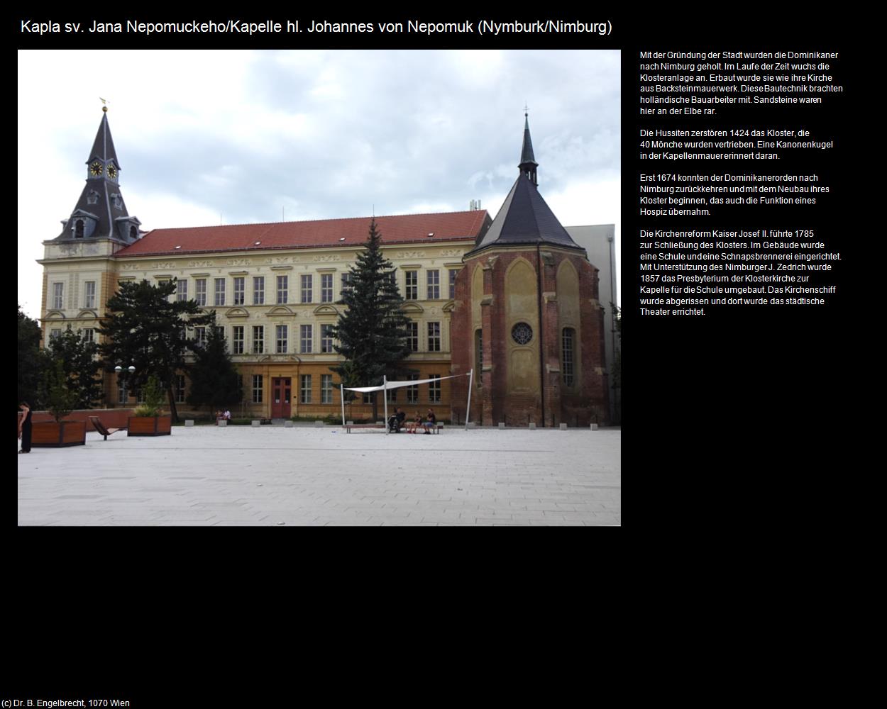 Kapelle hl. Johannes von Nepomuk (Nymburk/Nimburg) in Kulturatlas-TSCHECHIEN