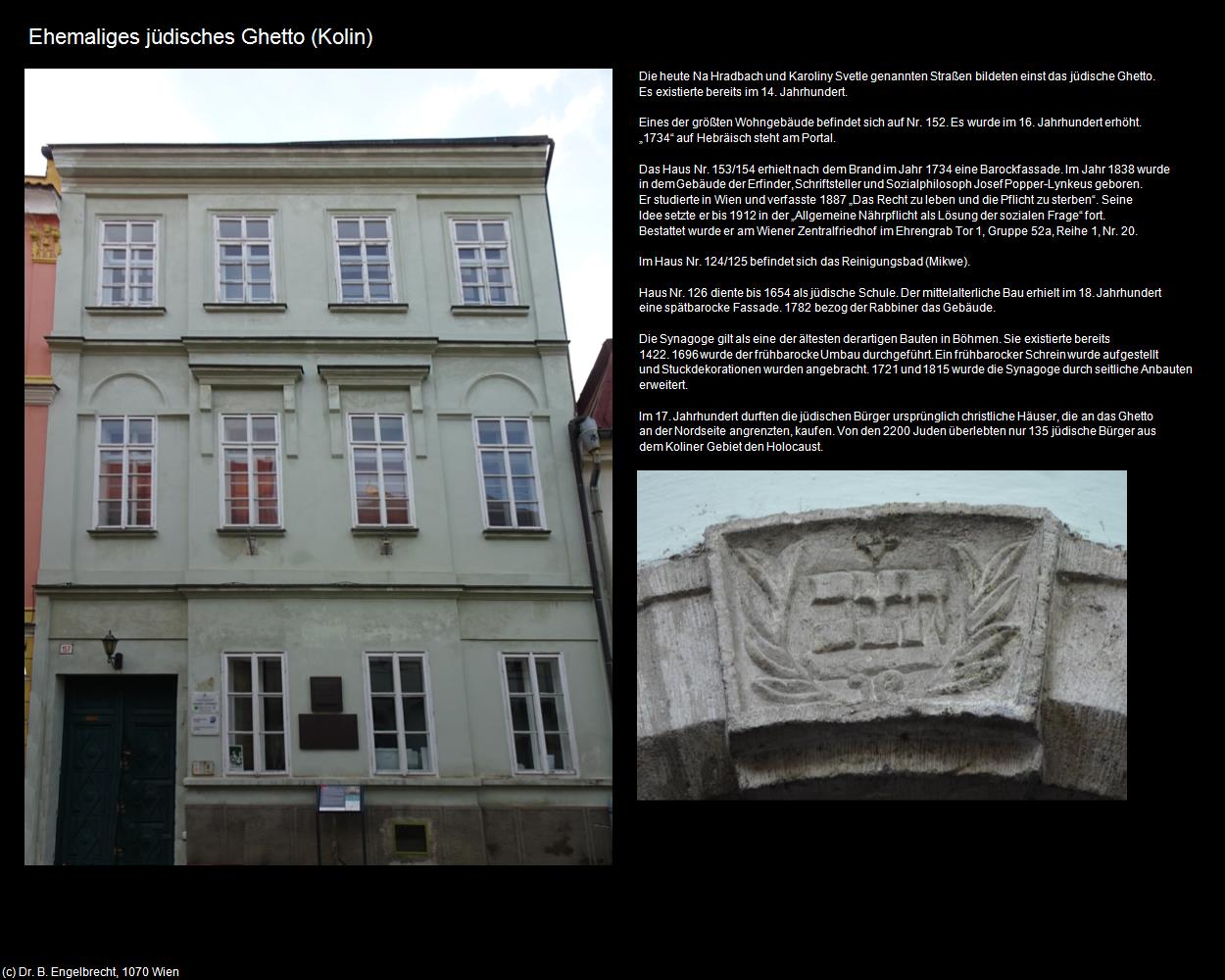 Ehem. jüdisches Ghetto (Kolin) in Kulturatlas-TSCHECHIEN