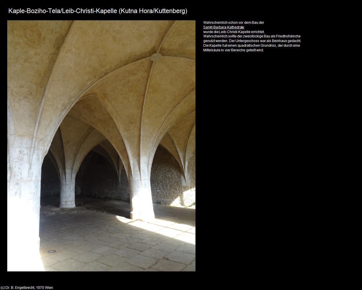 Leib-Christi-Kapelle (Kutna Hora/Kuttenberg) in Kulturatlas-TSCHECHIEN(c)B.Engelbrecht