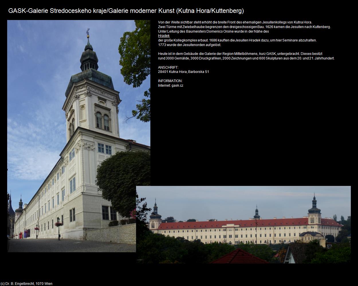 GASK-Galerie moderner Kunst (Kutna Hora/Kuttenberg) in Kulturatlas-TSCHECHIEN(c)B.Engelbrecht