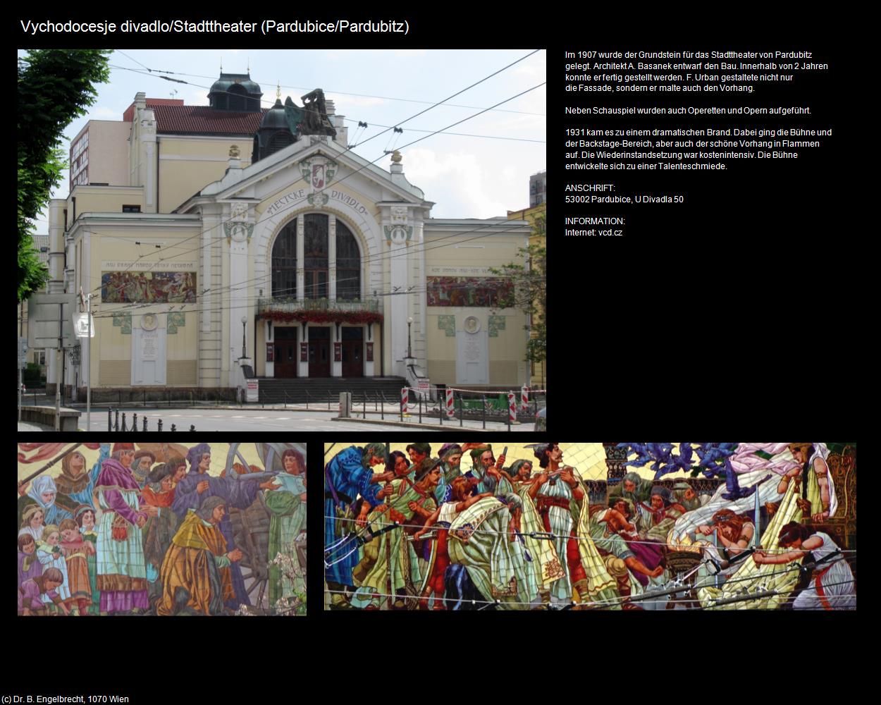 Stadttheater (Pardubice/Pardubitz) in Kulturatlas-TSCHECHIEN