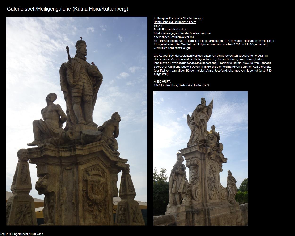 Heiligengalerie (Kutna Hora/Kuttenberg) in Kulturatlas-TSCHECHIEN(c)B.Engelbrecht