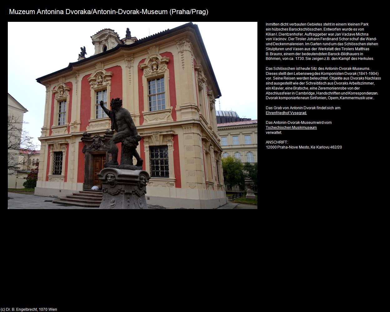 Antonin-Dvorak-Museum (Praha-Nove Mesto/Prager-Neustadt) in Kulturatlas-TSCHECHIEN(c)B.Engelbrecht