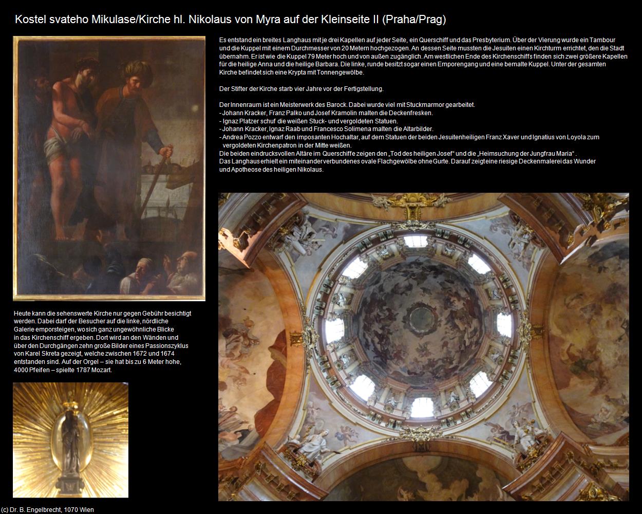 Kirche hl. Nikolaus auf der Kleinseite II (Praha-Mala Strana/Prager-Kleinseite) in Kulturatlas-TSCHECHIEN
