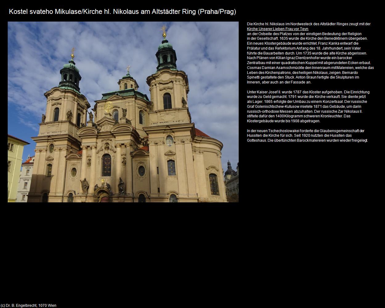 Kirche hl. Nikolaus am Altstädter Ring (Praha-Stare Mesto/Prager-Altstadt) in Kulturatlas-TSCHECHIEN(c)B.Engelbrecht