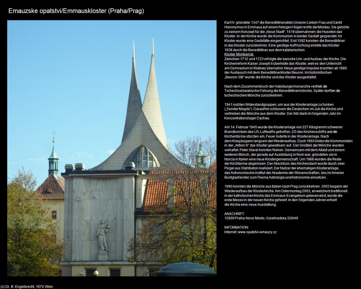 Emmauskloster (Praha-Nove Mesto/Prager-Neustadt) in Kulturatlas-TSCHECHIEN(c)B.Engelbrecht