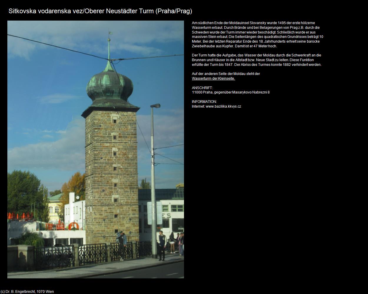Oberer Neustädter Turm (Praha-Nove Mesto/Prager-Neustadt) in Kulturatlas-TSCHECHIEN(c)B.Engelbrecht