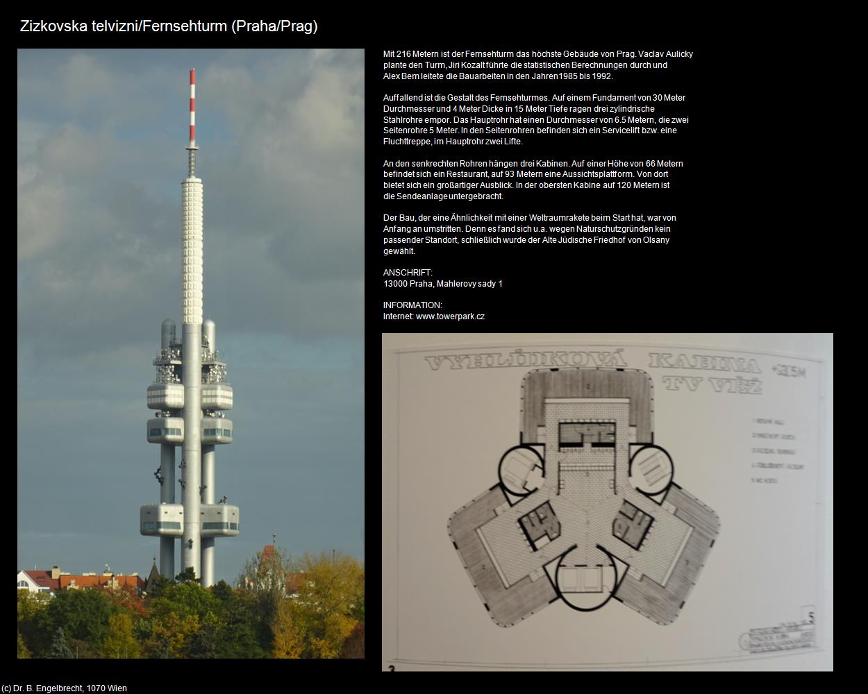 Fernsehturm (Praha/Prag-Stadtteile-im-Osten) in Kulturatlas-TSCHECHIEN