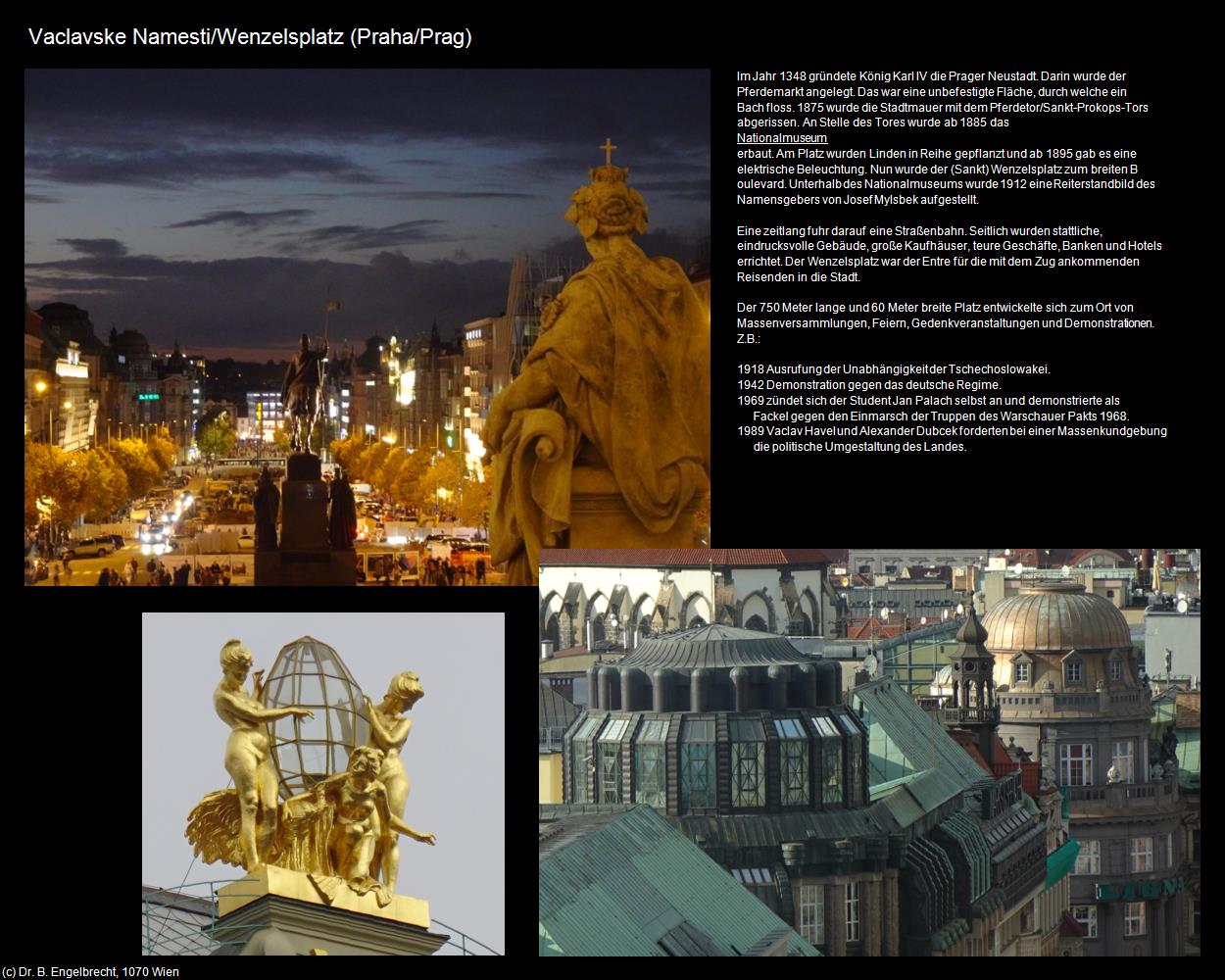 Wenzelsplatz  (Praha-Nove Mesto/Prager-Neustadt) in Kulturatlas-TSCHECHIEN(c)B.Engelbrecht