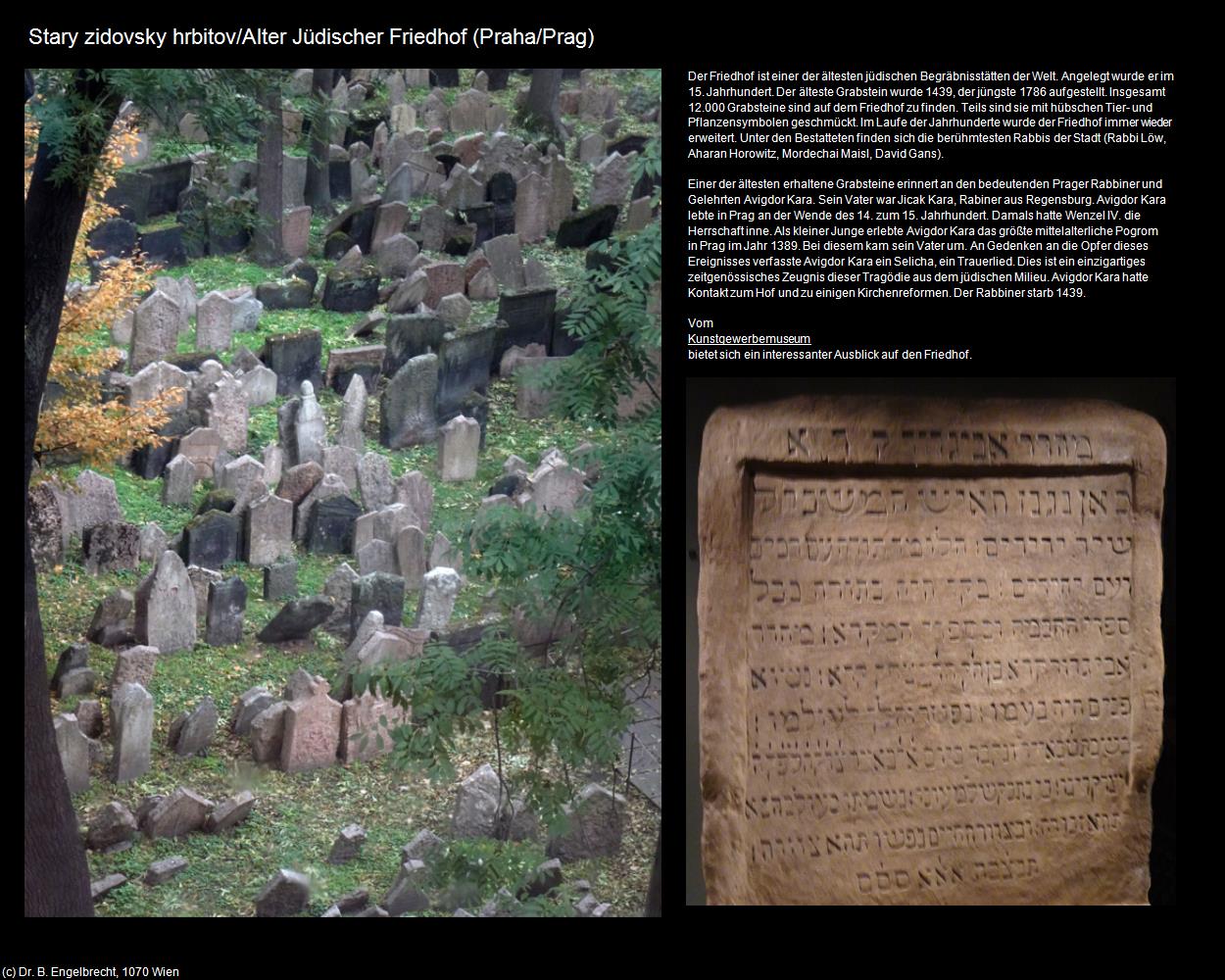 Alter jüdischer Friedhof  (Praha-Stare Mesto/Prager-Altstadt) in Kulturatlas-TSCHECHIEN(c)B.Engelbrecht